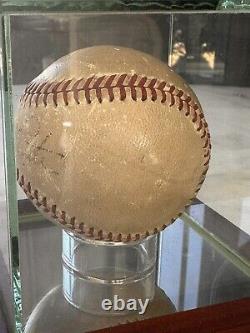 Incredible Babe Ruth Single Signed Baseball Huge Bold Auto PSA/DNA COA