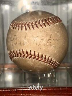 Incredible Babe Ruth Single Signed Baseball Huge Bold Auto PSA/DNA COA
