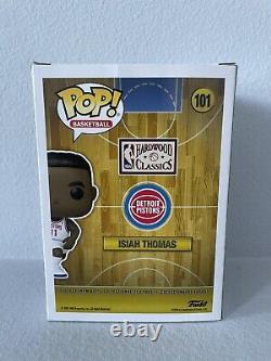 Isiah Thomas Signed Funko Pop #101 Detroit Pistons PSA/DNA COA