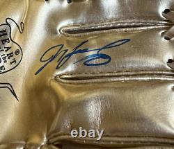 Ivan Rodriguez Signed Rawlings Mini Gold Glove Psa/dna Coa Authentic