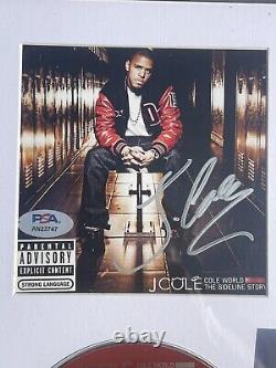 J Cole Signed Autographed The Sideline Story Cd Framed Psa/Dna Coa
