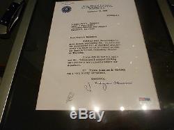 J. Edgar Hoover Signed Letter That Mentions Clyde Tolson Coa Psa/dna