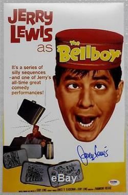 JERRY LEWIS Signed THE BELLBOY Movie Poster 11x17 Photo PSA/DNA COA AUTOGRAPH