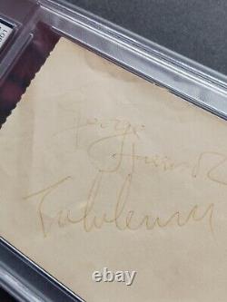 JOHN LENNON GEORGE HARRISON Signed Autograph PSA/DNA TOGETHER! BEATLES RARE! COA