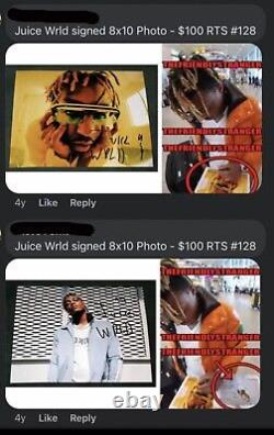 JUICE WRLD SIGNED AUTOGRAPHED 8X10 Photo PSA/DNA COA Slab Photo Proof