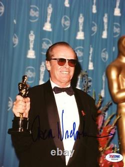 Jack Nicholson Signed 8x10 Photograph Holding Oscar Autographed PSA DNA COA