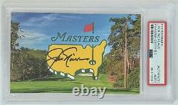 Jack Nicklaus Psa Dna Coa Signed Photo Autograph Masters Flag Logo Photograph