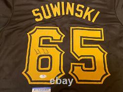 Jack Suwinski Pittsburgh Pirates Rookie Autographed Signed Jersey PSA/DNA COA