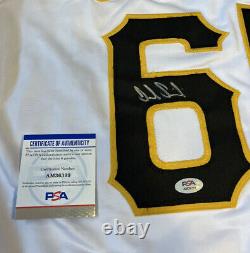 Jack Suwinski Pittsburgh Pirates Rookie Autographed Signed Jersey PSA/DNA COA