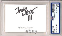 Jack White of The White Stripes SIGNED Cut Signature PSA DNA COA AUTOGRAPHED