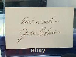Jackie Robinson PSA/DNA cert #AJ08203 (d. 1972) AUTOGRAPHED 3x5 Index Card