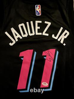 Jaime Jaquez Jr. Signed Autographed Miami Heat Jersey #11 PSA/DNA COA