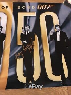 James Bond George Lazenby Poster Signed Autograph PSA PSA/DNA COA