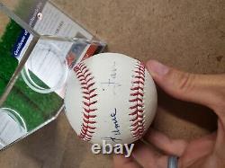 Jamie Farr Signed Baseball MASH MASH PSA/DNA Sticker & COA Toledo Mustangs