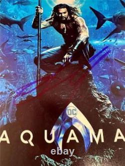 Jason Momoa signed Aquaman 12x18 photo poster autograph PSA/DNA COA