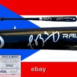 Javier Baez Autographed Signed Rawlings Baseball Bat Psa/dna Coa