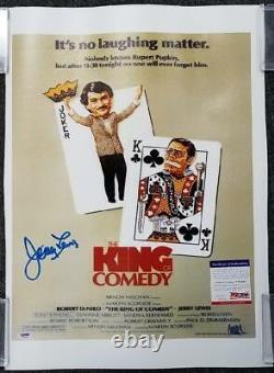 Jerry Lewis signed 16x20 Canvas Photo King of Comedy Autograph PSA/DNA COA