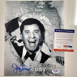 Jerry Lewis signed 8x10 photo comedian autograph PSA/DNA COA
