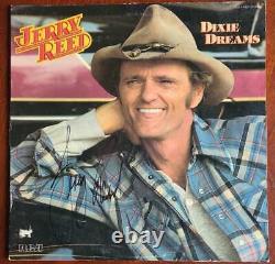 Jerry Reed PSA DNA Coa Signed Dixie Dreams Record Album Cover Autograph