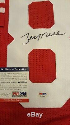 Jerry Rice Signed Jersey, PSA DNA COA, Witnessed