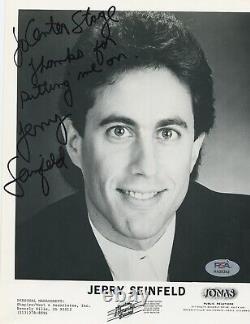 Jerry Seinfeld Signed Autographed Inscribed Press 8x10 Photo Psa Dna Coa 1/1