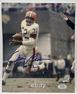 Jim Brown Signed 8x10 Photo Cleveland Browns Autographed PSA/DNA COA