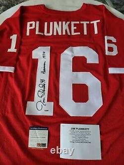 Jim Plunkett Autographed/Signed Jersey PSA/DNA COA Stanford Cardinal