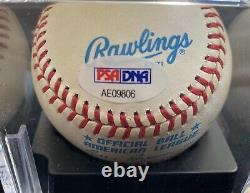 Joe DiMaggio Autographed American League Baseball New York Yankees COA PSA DNA