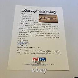Joe Dimaggio Yankee Clipper Signed Game Model Baseball Bat PSA DNA COA