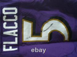 Joe Flacco Game Worn Used Baltimore Ravens Home Jersey Coa Psa/dna Sb Champ Mvp