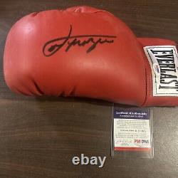 Joe Frazier Autographed Boxing Glove with PSA/DNA COA