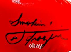 Joe Frazier Signed Everlast (R) Boxing Glove with Smokin' PSA/DNA COA Autograph