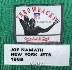 Joe Namath Autographed Throwbacks Mitchel & Ness Jersey Sz 60 Psa Dna Coa Jdal