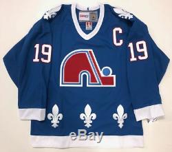 Joe Sakic Quebec Nordiques Signed CCM Vintage Jersey Cup Psa/dna Coa X86115