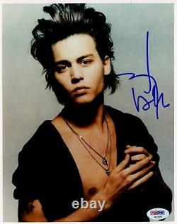 Johnny Depp Autographed 8x10 Photo PSA DNA COA