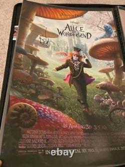 Johnny Depp Mad Hatter Alice Signed 27x40 Poster Autograph PSA/DNA Authentic COA