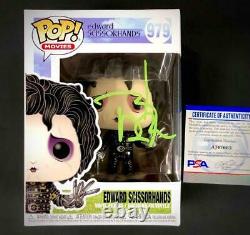 Johnny Depp autograph Edward Scissorhands signed Funko Pop figure PSA/DNA COA