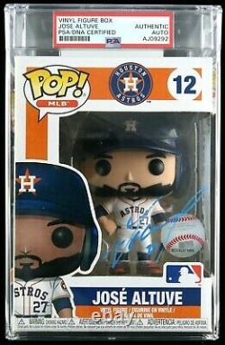 Jose Altuve Hand Signed Encapsulated Funko Pop #12 Slabbed Psa Dna Coa Very Rare