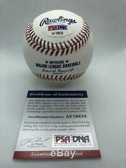 Jose Altuve Signed Baseball ROMLB PSA/DNA COA #27 Houston Astros MLB All Star