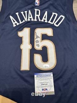 Jose Alvarado Signed Jersey PSA/DNA COA New Orleans Pelicans Grand Theft