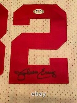 Julius Erving Signed Autographed Adidas Nets Jersey Psa/dna Coa Ag99922 Nwt