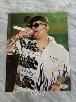 Junior H Signed 11x14 Photo Sad Boyz Peso Pluma Mexico Corridos Psa/dna Coa