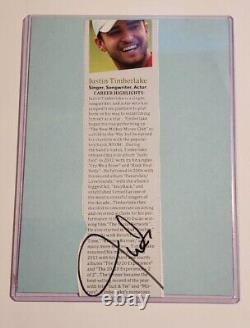 Justin Timberlake Signed Cut PSA DNA COA Singer Autograph Auto N Sync Photo