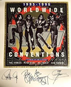 KISS Convention Lithograph Poster Signed By All Four Originals PSA/DNA COA Rare