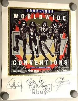 KISS Convention Lithograph Poster Signed By All Four Originals PSA/DNA COA Rare