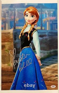 KRISTEN BELL Signed 11x17 Canvas Photo #2 FROZEN Voice of Anna with PSA/DNA COA