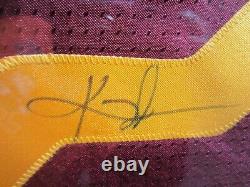 KYRIE IRVING Cleveland Cavaliers Autographed Framed The Finals Jersey PSADNA CoA
