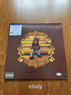 Kanye West Signed College Dropout Vinyl Psa/dna Coa Custom Framed