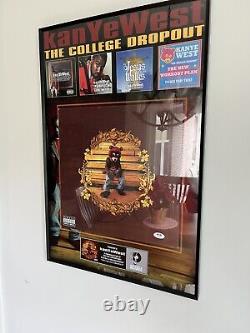 Kanye West Signed College Dropout Vinyl Psa/dna Coa Custom Framed