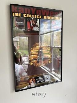 Kanye West Signed College Dropout Vinyl Psa/dna Coa Custom Framed